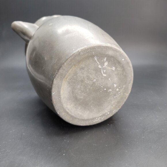 R. H. Macy & Company Pewter Pitcher Vintage Metal Rustic Water Vase CR611 - Picture 7 of 8